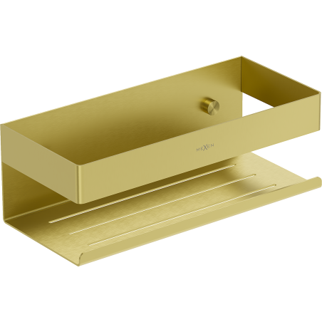 Mexen Brin-L cesto de banheiro, dourado escovado - 70A8730-55