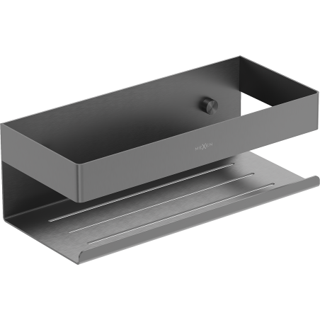 Mexen Brin-L bathroom basket, brushed gun gray - 70A8730-66