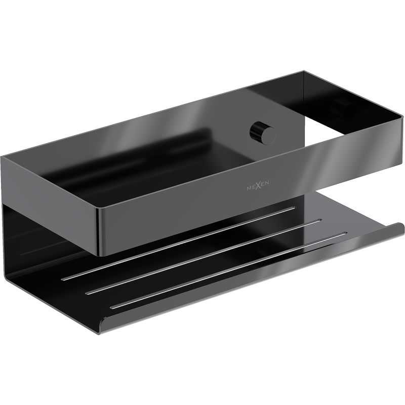 Mexen Brin-L vannas istabas grozs, melns hroms - 70A8730-73