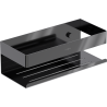Mexen Brin-L cesta de baño, cromo negro - 70A8730-73