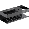 Mexen Brin-L koszyk łazienkowy, black chrome - 70A8730-73