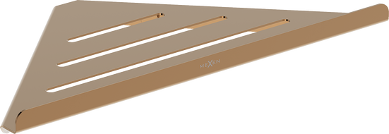 Mexen Diva-C stūra vannas istabas grozs, rozā zelts - 70A8528-60