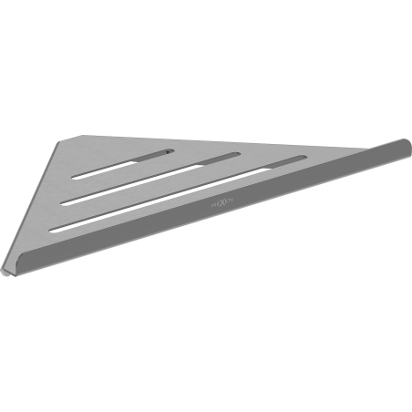 Mexen Diva-C cestino da bagno angolare, gun gray spazzolato - 70A8528-66