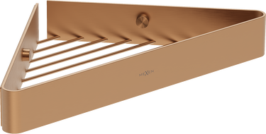 Mexen Evos-C corner bathroom basket, brushed copper - 70A8514-65