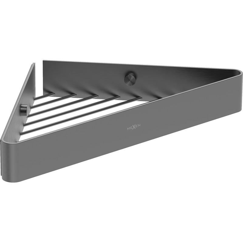 Mexen Evos-C hörn badrumskorg, borstat gun gray - 70A8514-66