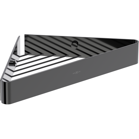 Mexen Evos-C koszyk łazienkowy narożny, black chrome - 70A8514-73