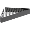 Mexen Evos-C koszyk łazienkowy narożny, black chrome - 70A8514-73