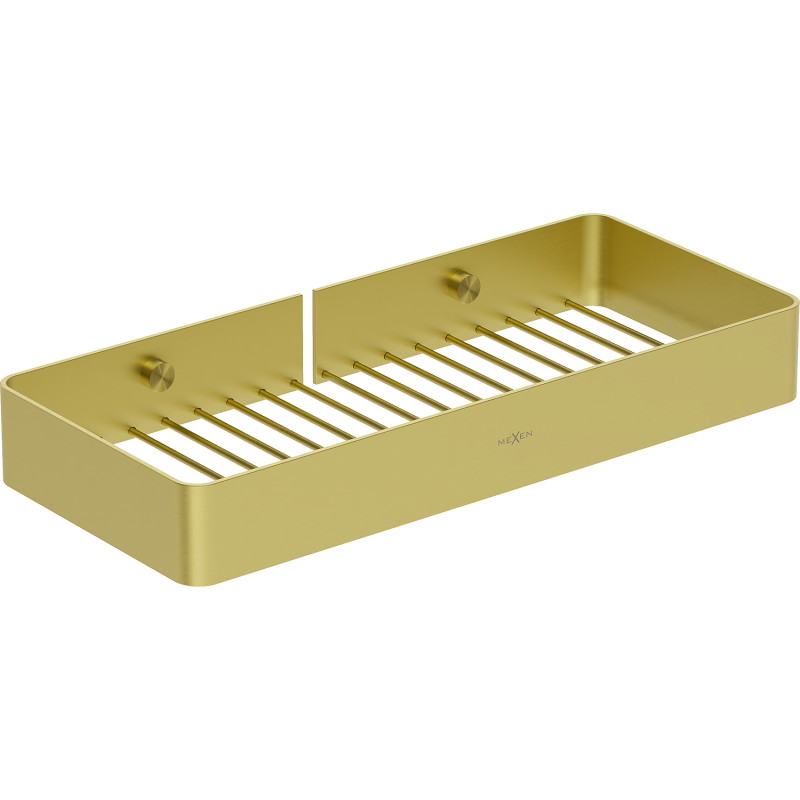 Mexen Evos-L cesta de baño, dorado cepillado - 70A8714-55