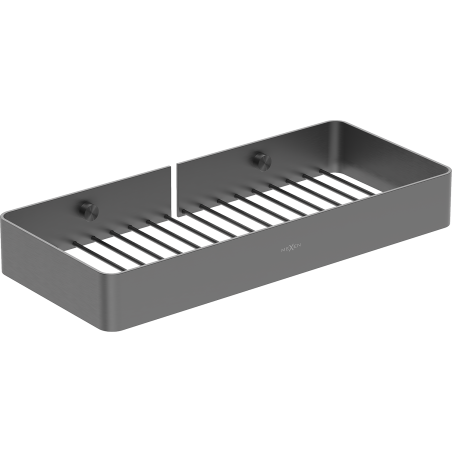 Mexen Evos-L cestino da bagno, grigio scuro spazzolato - 70A8714-66