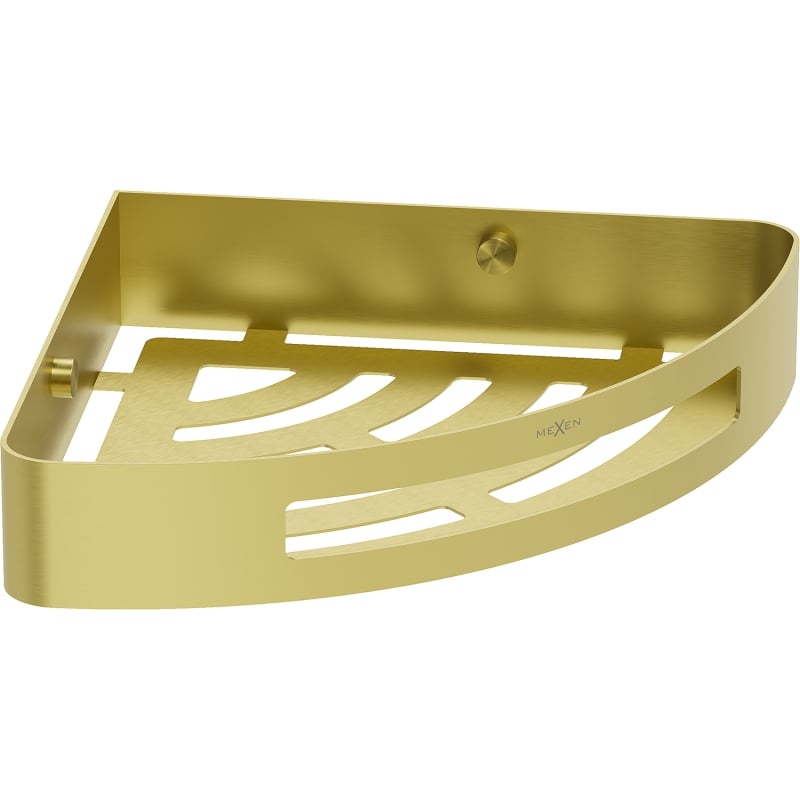 Mexen Laxo-C panier de salle de bain d'angle, or brossé - 70A8513-55