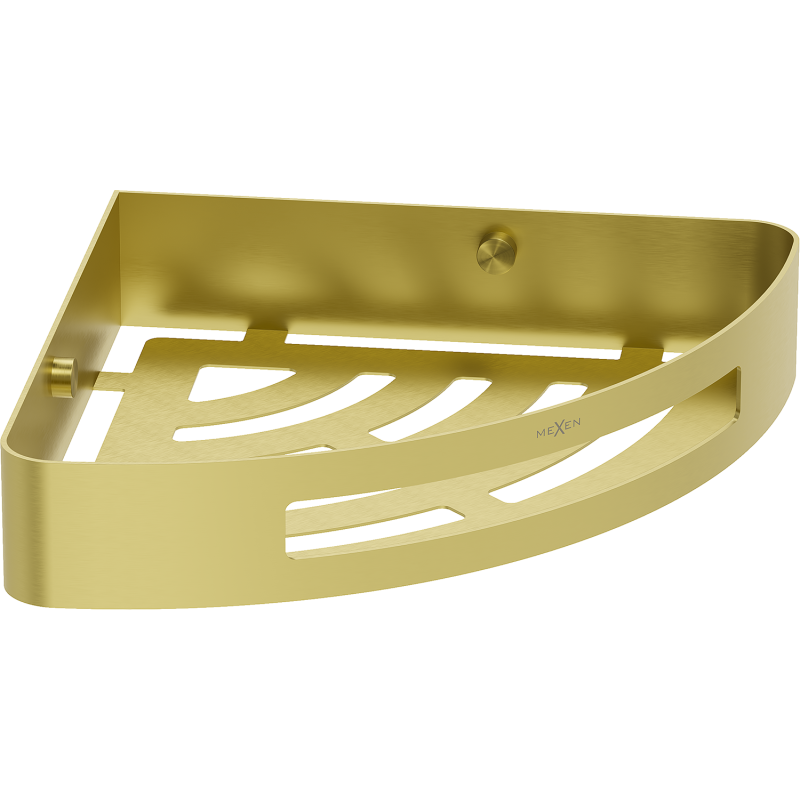 Mexen Laxo-C stūra vannas istabas grozs, zelta matēts - 70A8513-55