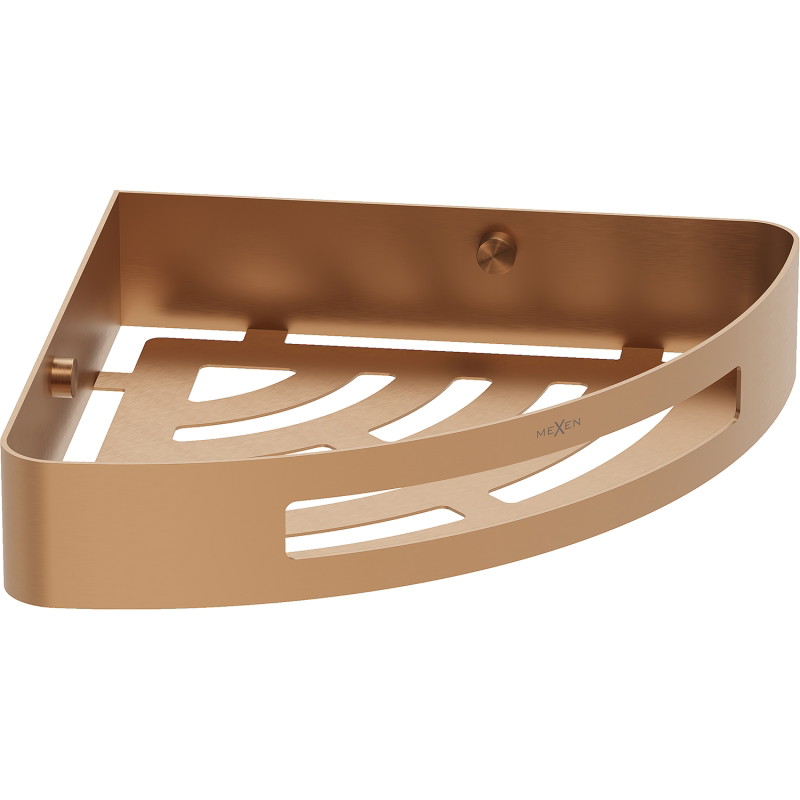 Mexen Laxo-C cesto de canto para casa de banho, cobre escovado - 70A8513-65