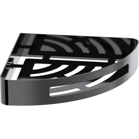 Mexen Laxo-C stūra vannas istabas grozs, melna hroma - 70A8513-73