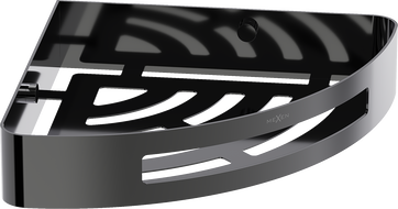 Mexen Laxo-C stūra vannas istabas grozs, melna hroma - 70A8513-73