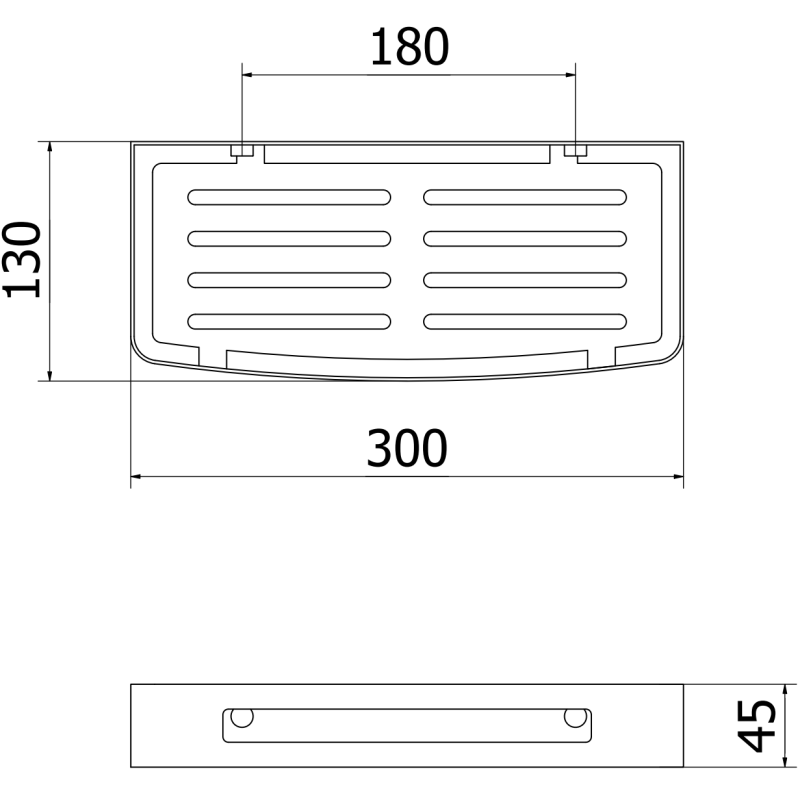 Mexen Laxo-L vannas istabas grozs, hroms - 70A8713-00