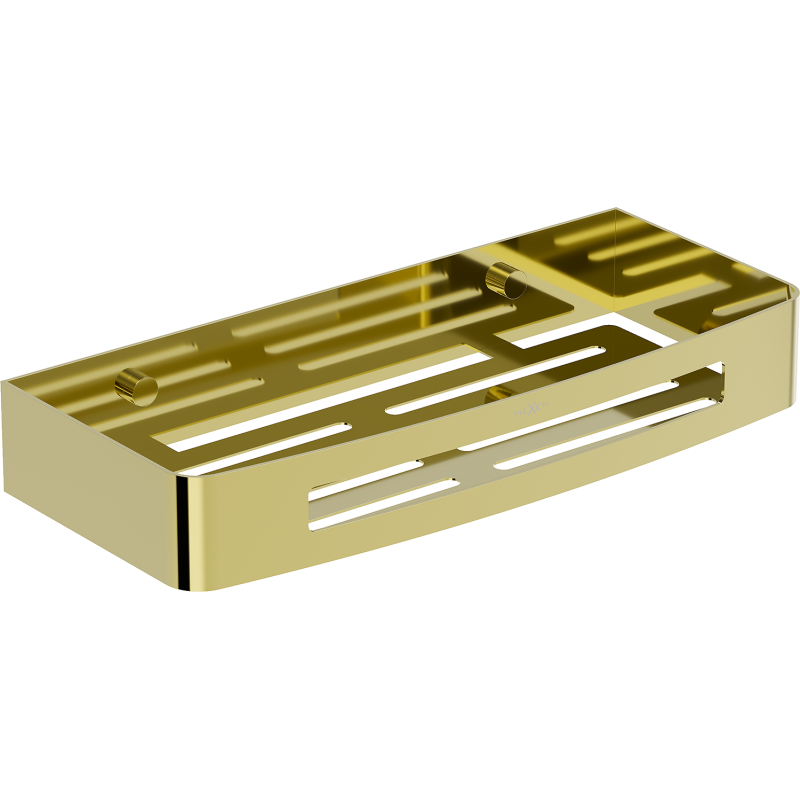 Mexen Laxo-L koszyk łazienkowy, złoty - 70A8713-50