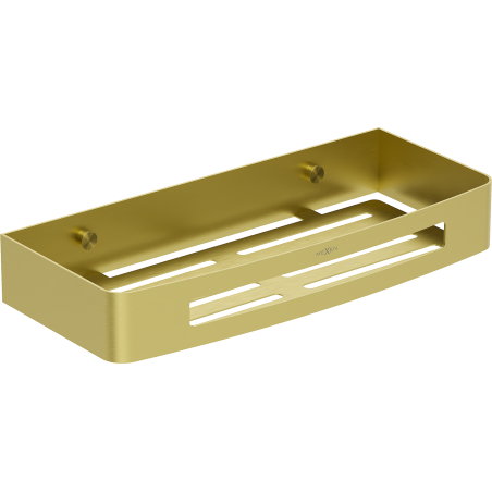 Mexen Laxo-L koszyk łazienkowy, złoty szczotkowany - 70A8713-55