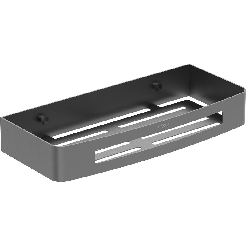 Mexen Laxo-L badkamerrek, geborsteld gun grijs - 70A8713-66