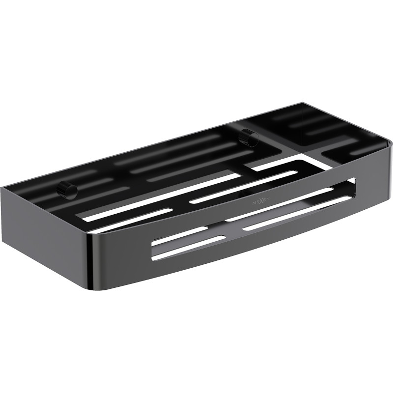 Mexen Laxo-L badrumskorg, svart krom - 70A8713-73