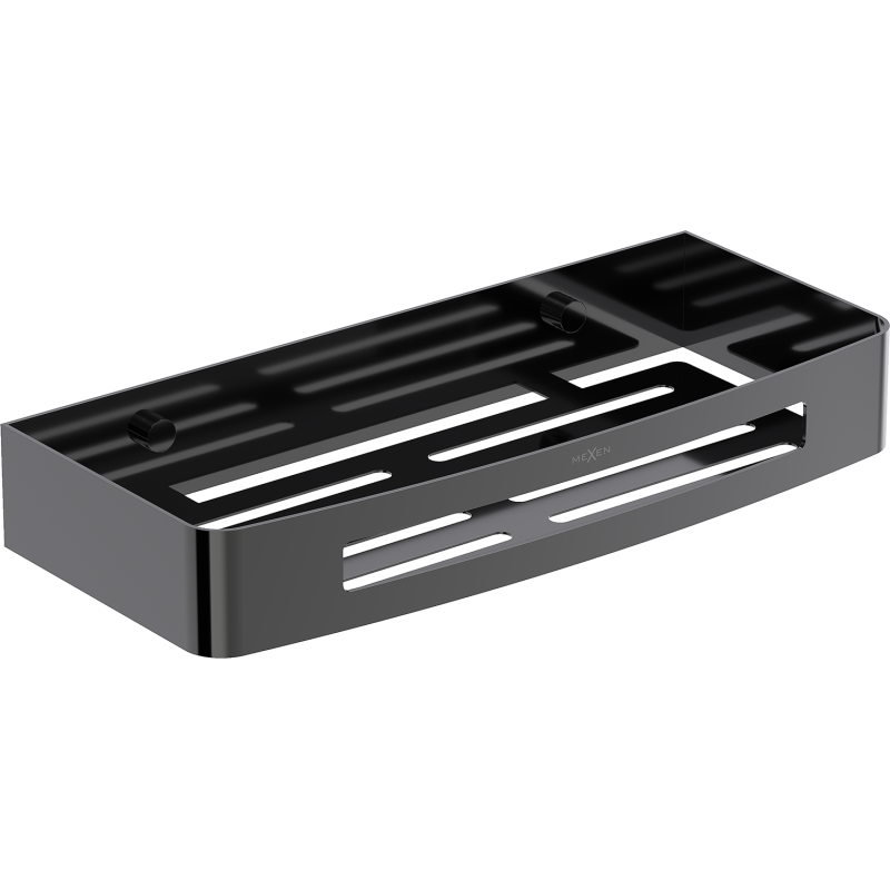 Mexen Laxo-L koszyk łazienkowy, black chrome - 70A8713-73