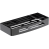 Mexen Laxo-L koszyk łazienkowy, black chrome - 70A8713-73