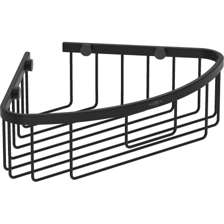 Mexen Uni-C stūra vannas istabas grozs, melns - 70A8517-70