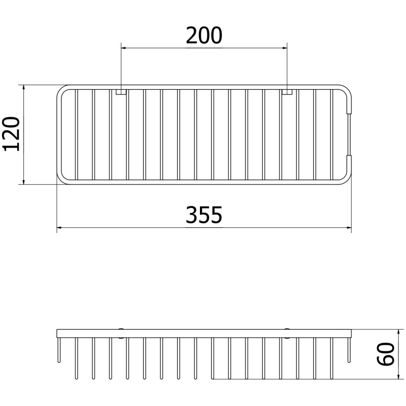 Mexen Uni-L Badezimmerkorb, gold - 70A8719-50