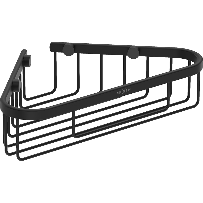 Mexen Uni-T stūra vannas istabas grozs, melns - 70A8520-70