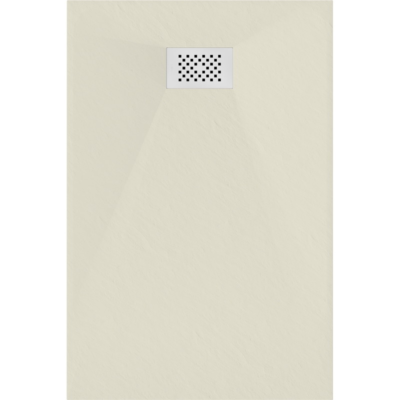 Mexen Hugo plato de ducha rectangular SMC 120 x 90 cm, beige, cubierta blanca - 42699012-W