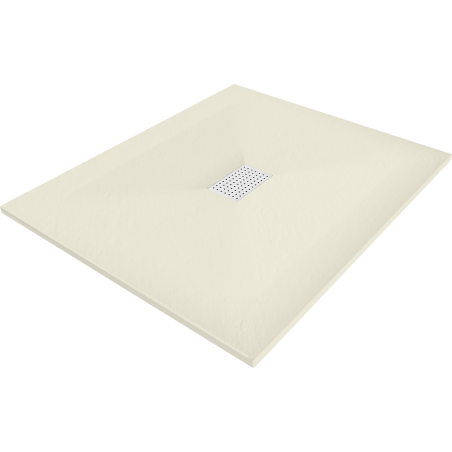 Mexen Hugo brodzik prostokątny SMC 120 x 100 cm, beżowy, maskownica biała - 42691012-W