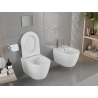 Mexen Carmen WC školjka Rimless s slim sporospuštajućom daskom, duroplast, bijeli sjaj - 30880500