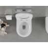Mexen Carmen WC školjka Rimless s slim sporospuštajućom daskom, duroplast, bijeli sjaj - 30880500