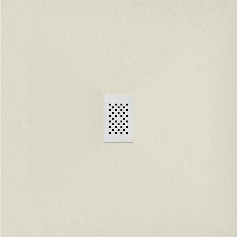 Mexen Hugo vierkante douchebak SMC 100 x 100 cm, beige, witte afdekking - 42691010-W