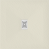 Mexen Hugo vierkante douchebak SMC 100 x 100 cm, beige, witte afdekking - 42691010-W