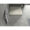 Mexen Hugo vierkante douchebak SMC 100 x 100 cm, beige, witte afdekking - 42691010-W