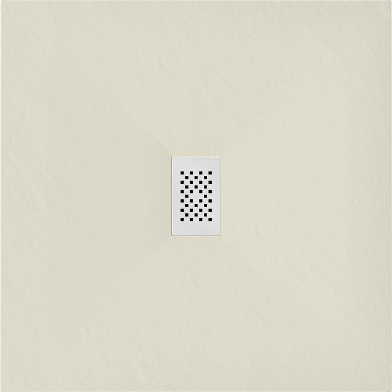 Mexen Hugo square shower tray SMC 80 x 80 cm, beige, white cover - 42698080-W