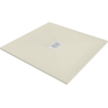 Mexen Hugo brodzik kwadratowy SMC 80 x 80 cm, beżowy, maskownica biała - 42698080-W