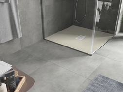 Mexen Hugo kvadrātveida dušas paliktnis SMC 80 x 80 cm, bēšs, balta pārklājums - 42698080-W