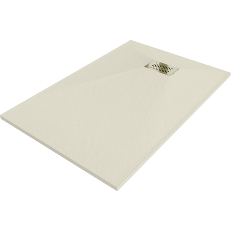 Mexen Hugo SMC ristkülikukujuline alus 90 x 80 cm, beež, kuldne kate - 42698090-G