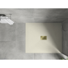 Mexen Hugo rectangular shower tray SMC 120 x 100 cm, beige, gold cover - 42691012-G
