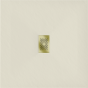 Mexen Hugo kvadratisk duschkar SMC 100 x 100 cm, beige, guld täckplåt - 42691010-G