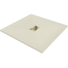 Mexen Hugo piatto doccia quadrato SMC 90 x 90 cm, beige, copertura dorata - 42699090-G