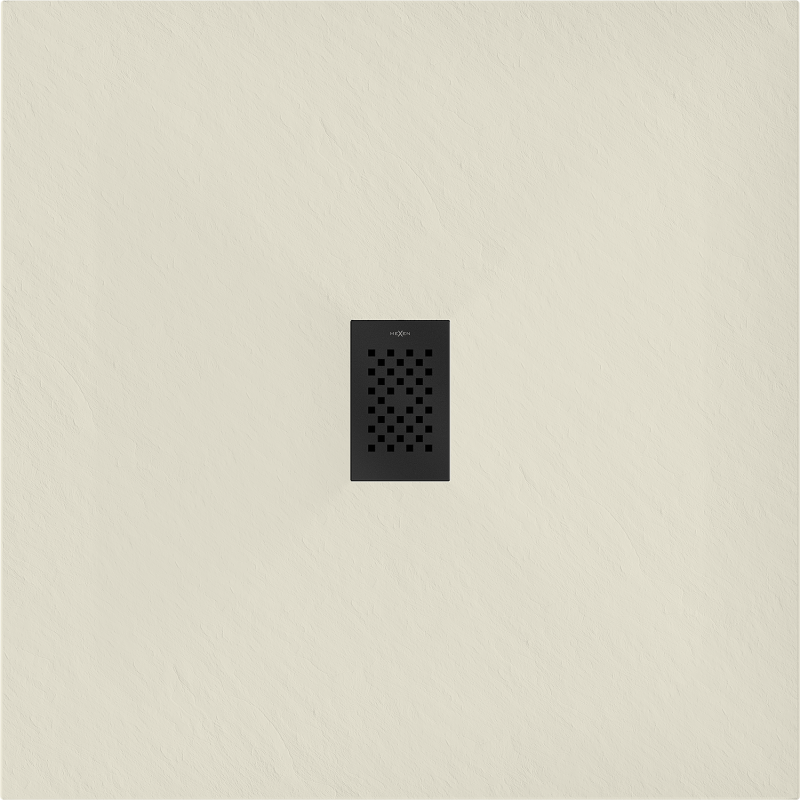 Mexen Hugo kvadrātveida dušas paliktnis SMC 80 x 80 cm, bēšs, melna pārsega - 42698080-B