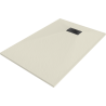 Mexen Hugo rectangular shower tray SMC 90 x 80 cm, beige, black cover - 42698090-B