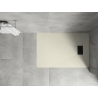 Mexen Hugo taisnstūrveida SMC dušas pamats 100 x 80 cm, bēšs, melna segums - 42698010-B
