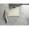 Mexen Hugo rectangular shower tray SMC 90 x 80 cm, beige, black cover - 42698090-B