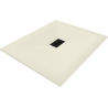 Mexen Hugo rectangular SMC shower tray 120 x 100 cm, beige, black cover - 42691012-B
