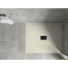 Mexen Hugo taisnstūra dušas paliktnis SMC 120 x 100 cm, bēšs, melns panelis - 42691012-B