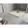 Mexen Hugo rectangular SMC shower tray 120 x 100 cm, beige, black cover - 42691012-B