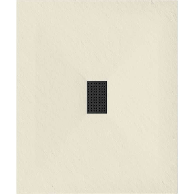Mexen Hugo base de duche retangular SMC 120 x 100 cm, bege, grelha preta - 42691012-B